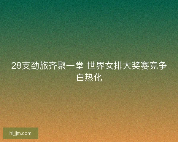 28支劲旅齐聚一堂 世界女排大奖赛竞争白热化