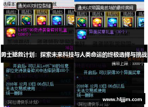 勇士拯救计划：探索未来科技与人类命运的终极选择与挑战